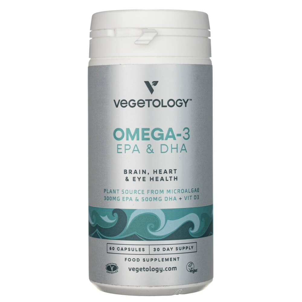 Vegetology Omega 3 EPA & DHA + Witamina D3, 60 kaps.