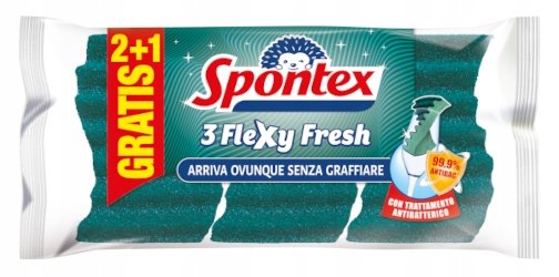 Spontex Flexy Fresh Zmywak Gąbka Do Naczyń 3Szt