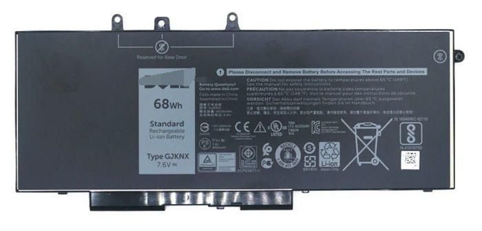Dell Laptop battery 1 x 4-cell 8500 mAh 68 Wh GJKNX