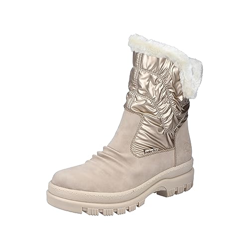 Rieker X9091 krótkie kozaki damskie, beżowy, 39 EU
