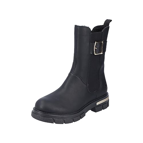 Rieker Damskie krótkie kozaki Z9127, czarny, 39 EU