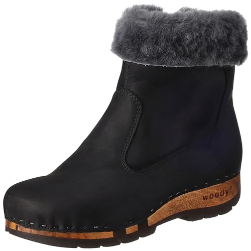 Woody Damskie botki Elke, Nero, 42 EU, czarny, 42 EU