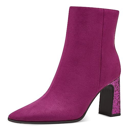 MARCO TOZZI Damskie botki na obcasie 2-25303-41, Grape Comb, 39 EU