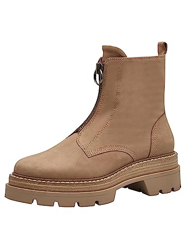 Tamaris Damskie botki 1-1-25413-41, piaskowy, 38 EU