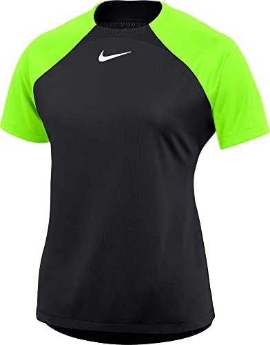 Nike Damska koszulka z krótkim rękawem Nk Df Acdpr Ss Top K, czarny/wolt/biały, DH9242-010, M