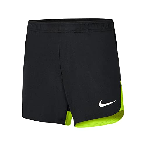 Nike Spodnie damskie W Nk Df Acdpr Short K, czarne/wolt/białe, DH9252-010, M
