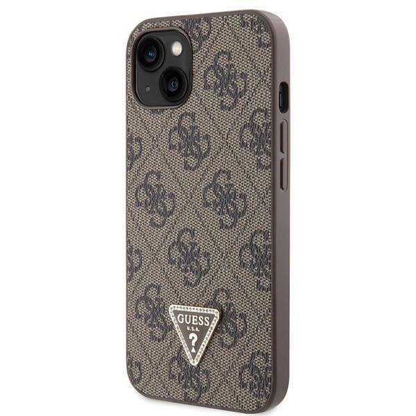 Etui Guess GUHCP13MP4TDSCPW na iPhone 13 - brązowe Crossbody 4G Metal Logo