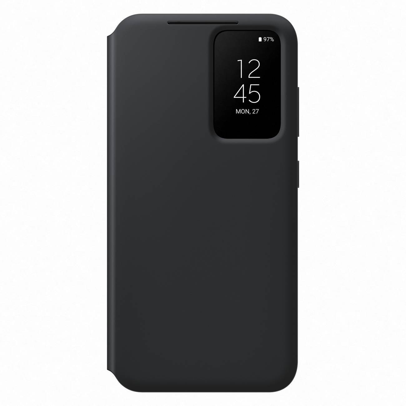 Samsung Smart View Wallet Case etui Samsung Galaxy S23 pokrowiec z inteligentną klapką okienkiem portfel na kartę czarne (EF-ZS911CBEGWW)