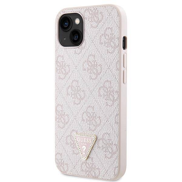 Etui Guess GUHCP13MP4TDSCPP na iPhone 13 - różowe Crossbody 4G Metal Logo