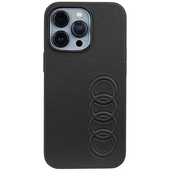 Etui Audi Synthetic Leather na iPhone 13 Pro / 13 - czarne AU-TPUPCIP13P-TT/D1-BK