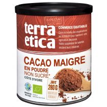 Terra Etica Kakao niskotłuszczowe w proszku 280 g Bio