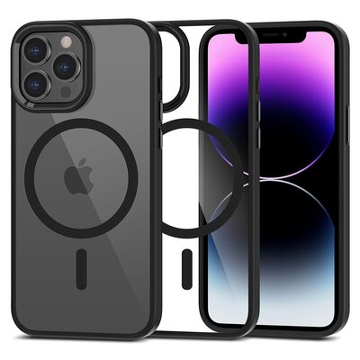 Etui TECH-PROTECT MagMat MagSafe do Apple iPhone 13 Pro Max Czarno-przezroczysty