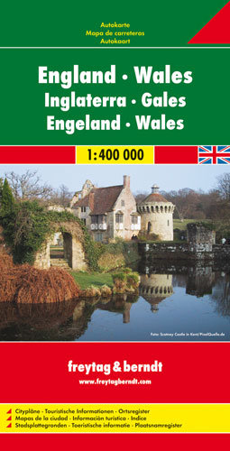 Anglia, Walia. Mapa 1:400 000