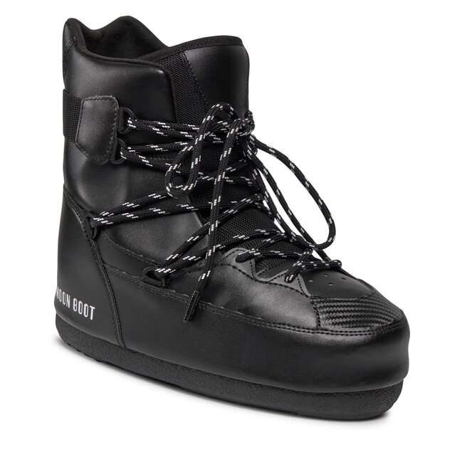 Śniegowce Moon Boot Sneaker Mid 14028200001 Black 001