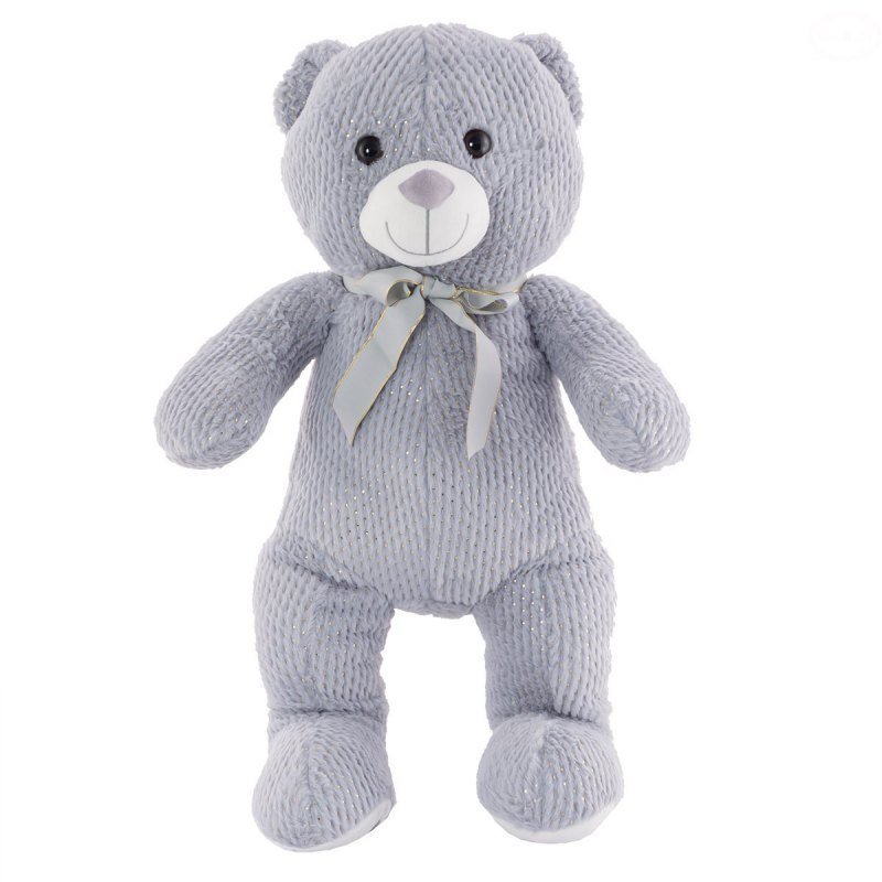 Miś Plusz Dn20-0039-80Grey Eurobaby Zabawki