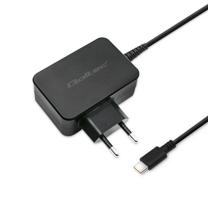 Qoltec Ładowarka sieciowa 65W USB-C PD Czarna