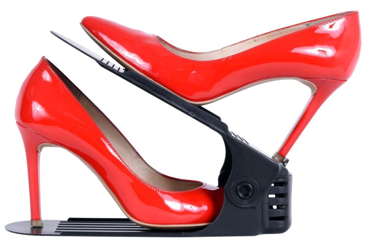 Regulowany Organizer Uchwyt Stojak Na Buty Czarny