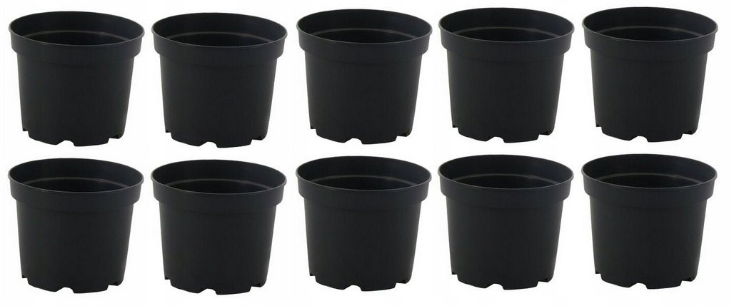 Doniczka produkcyjna plastikowa czarna17cm2l 10szt