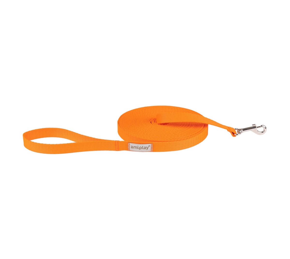 AmiPlay Samba Smycz treningowa 1000cm M pomarańczowa