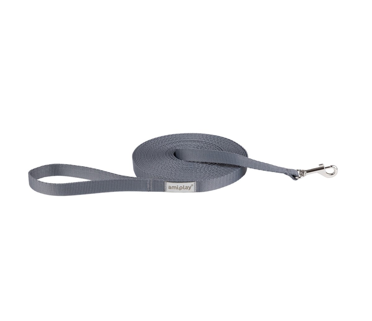 AmiPlay Samba Smycz treningowa 1000cm M szara
