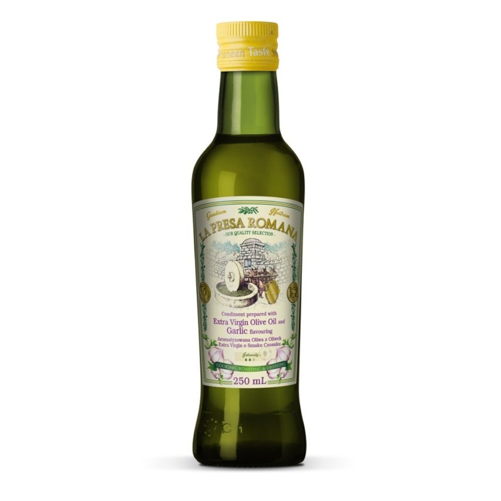 Oliwa Extra Virgin czosnek 250 ml / LA PRESA ROMANA