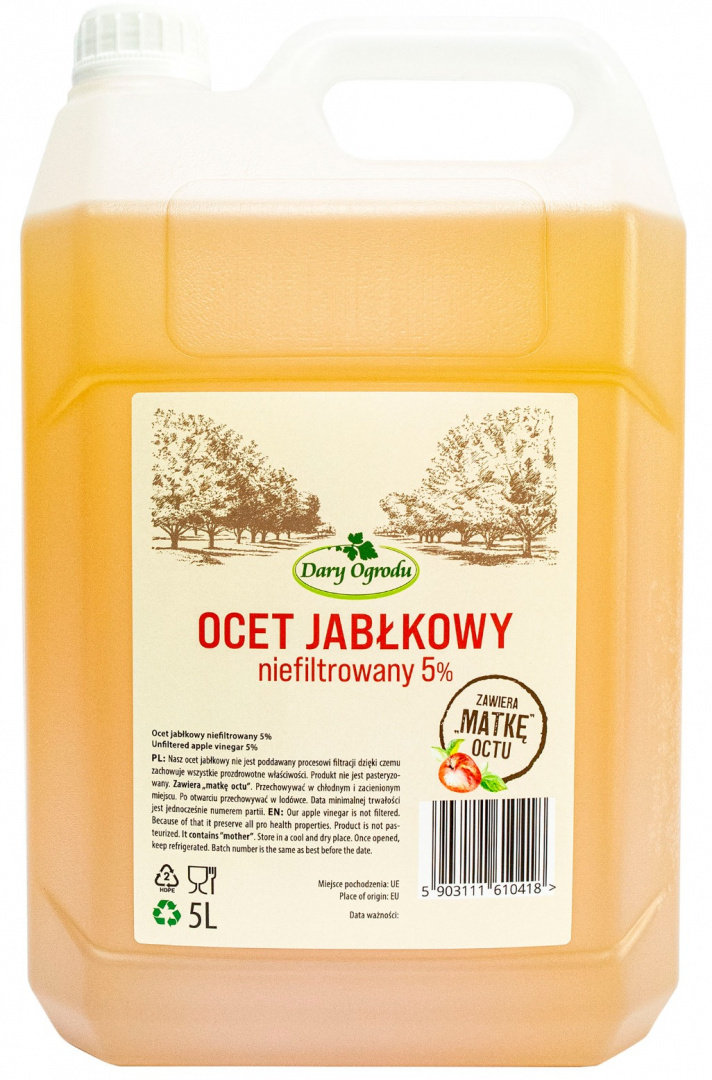 OCET Jabłkowy niefiltrowany  / 5L (kanister)