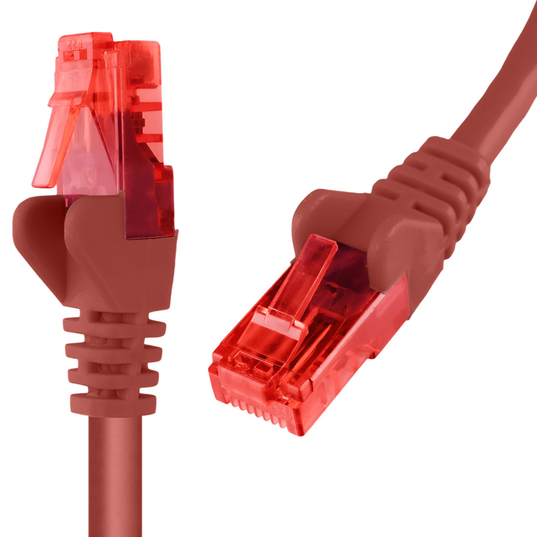 Kabel Lan Cat 6 U/utp AWG24 czerwony 5m