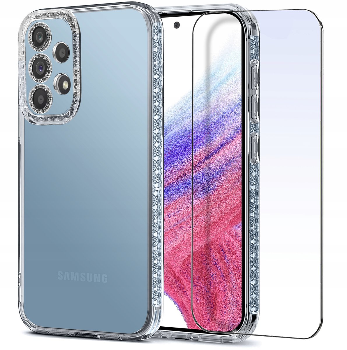 Etui do Samsung Galaxy A53 5G DIAMOND Case + Szkło