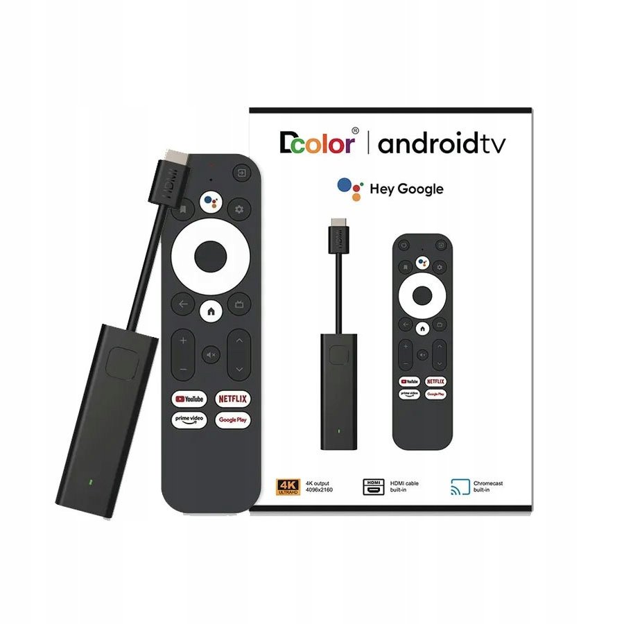 Android SMART TV Dcolor GD1 4K Android 11 Przystawka wifi