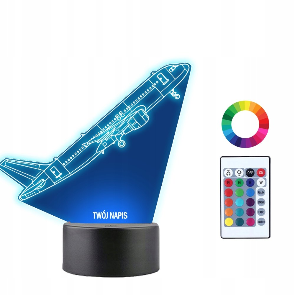 Lampka Nocna 3D LED Airbus A320 Prezent