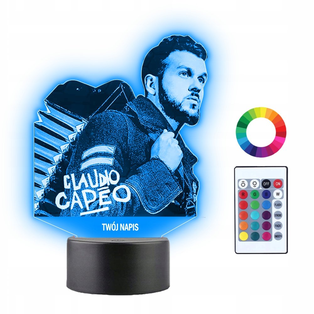Lampka Nocna 3D LED Claudio Capeo Prezent