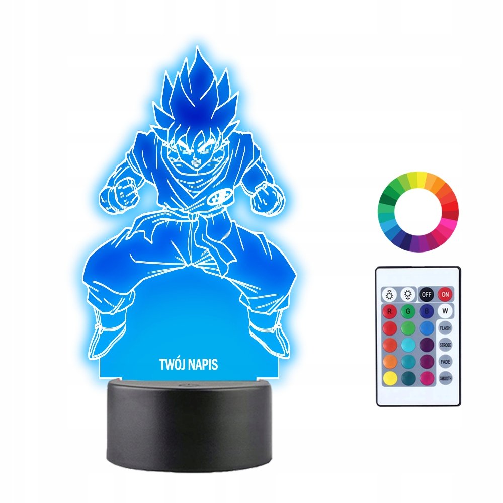 Lampka Nocna 3D LED Dragon Ball Anime
