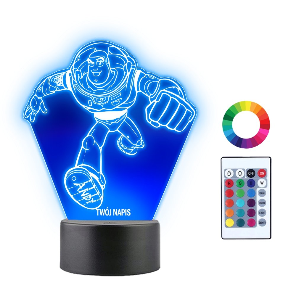 Lampka Nocna 3D LED Buzz Astral Toy Story Prezent