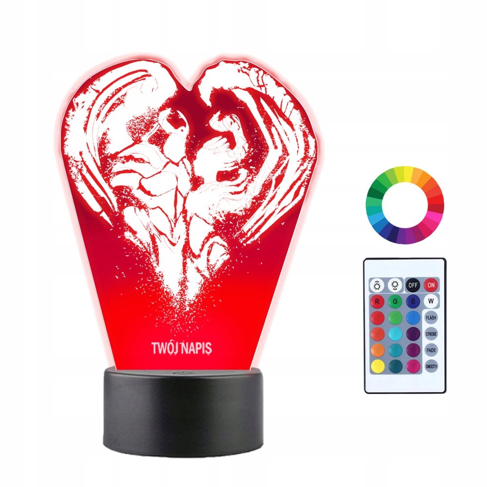 Lampka Nocna 3D Led Diablo Iv Inarius I Lilith