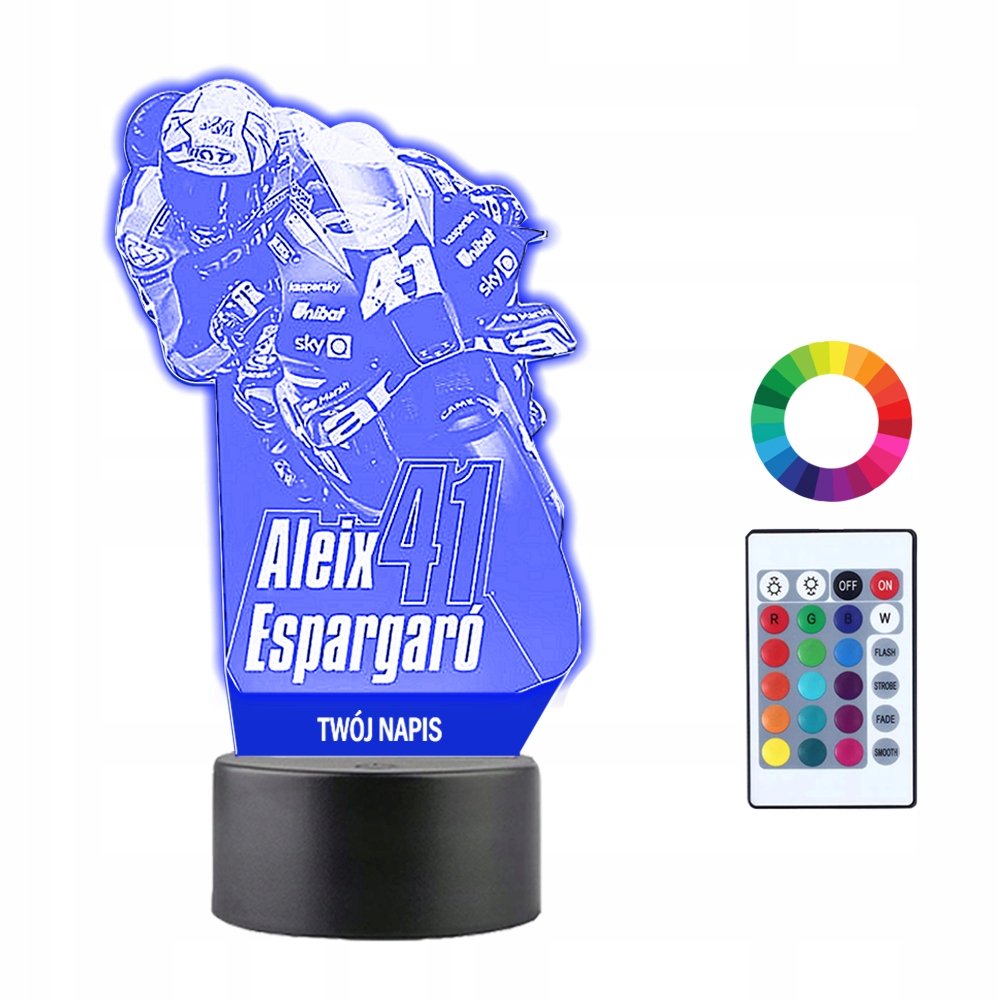 Lampka Nocna 3D LED Alexi Espargaro Prezent