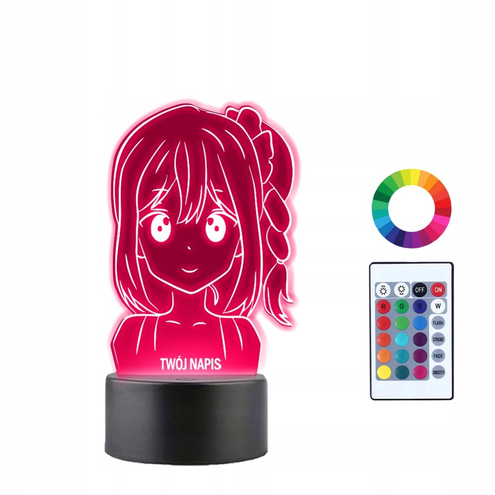 Lampka Nocna 3D LED Chinatsu Hayase Revenge