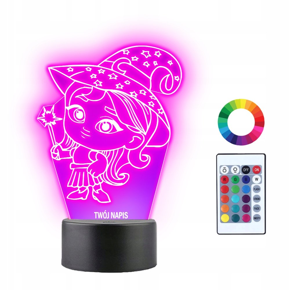 Lampka Nocna 3D LED Dzieciaki Straszaki Prezent