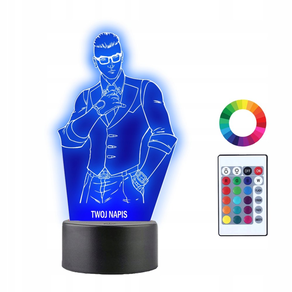 Lampka Nocna 3D LED Chamber Valorant Prezent