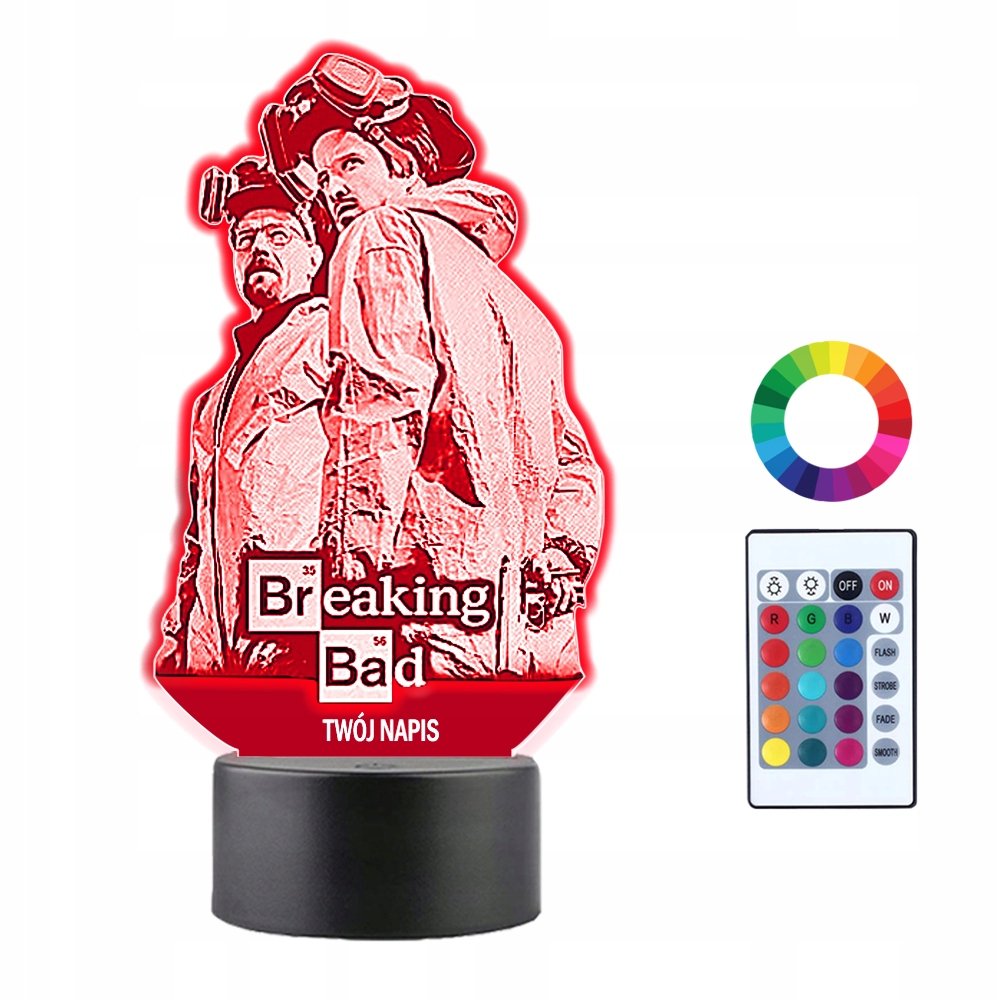 Lampka Nocna 3D LED BREAKING BAD Prezent