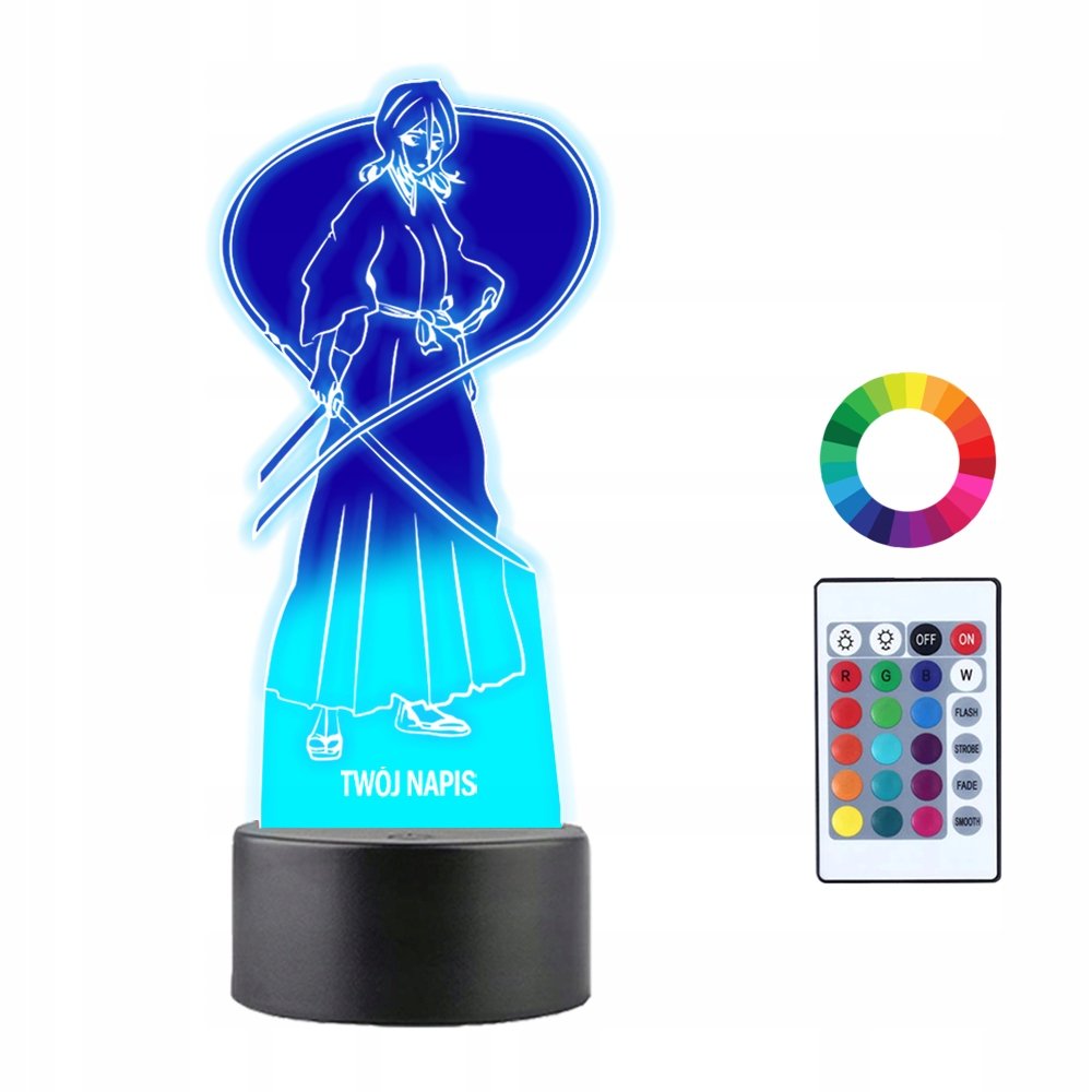 Lampka Nocna 3D LED Awesome Rukia Kuchiki BLEACH