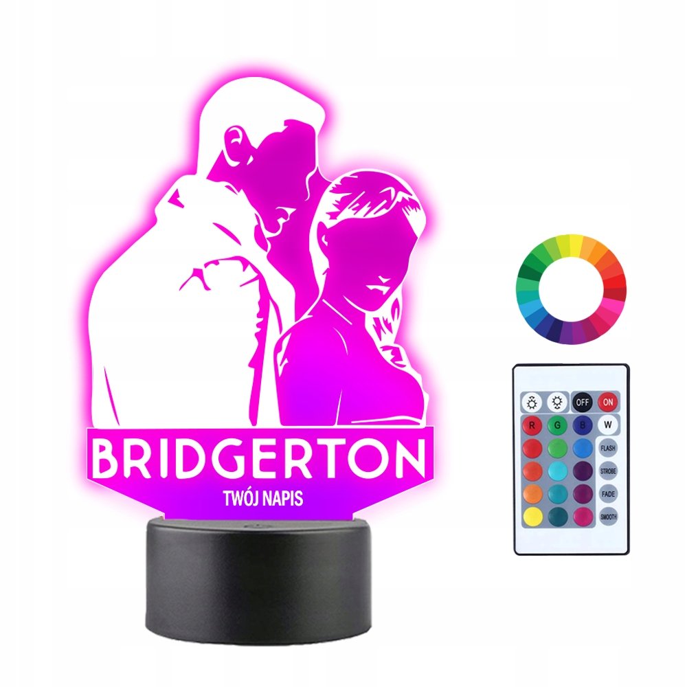 Lampka Nocna 3D LED Bridgerton Prezent