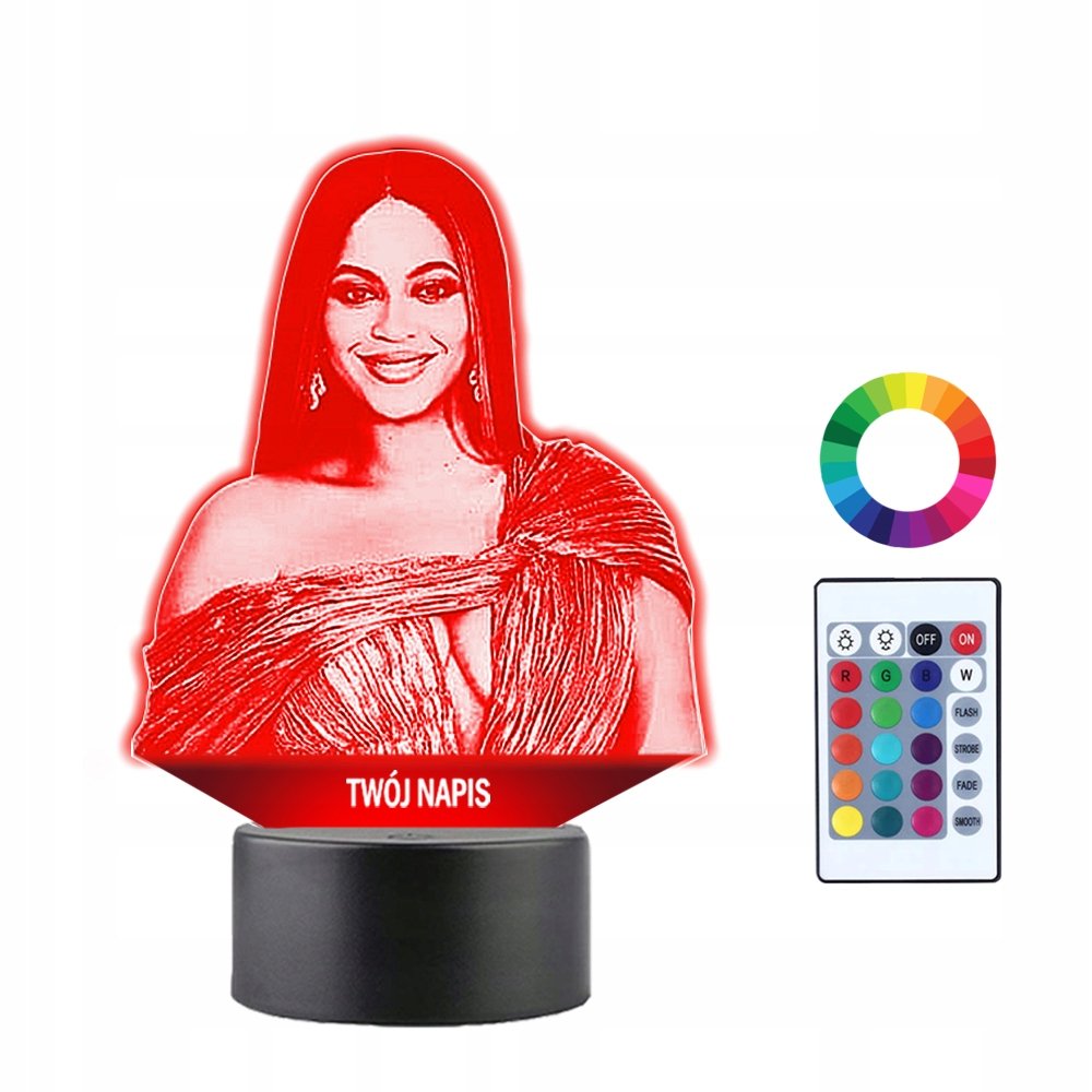 Lampka Nocna 3D Led Beyonce Prezent