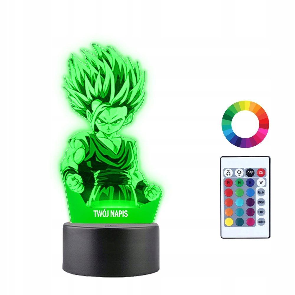 Lampka Nocna 3D LED Dragon Ball Songohan Anime