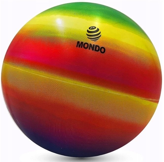 MONDO Piłka Gumowa Dla Dzieci TĘCZA KOLOROWA 230mm