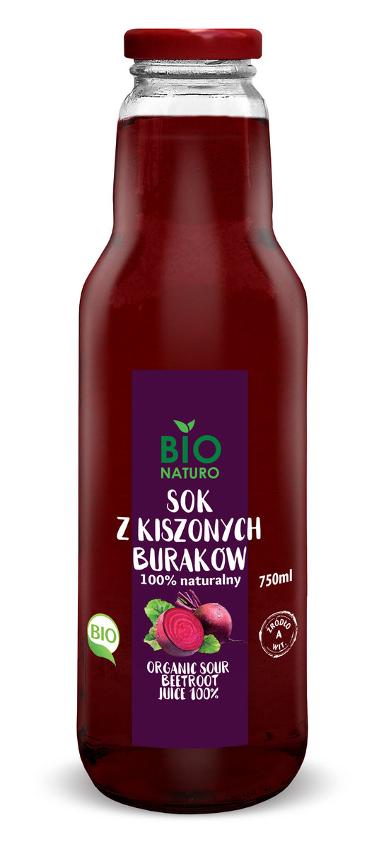 BIOnaturo Sok z kiszonych buraków 100% 750 ml Bio