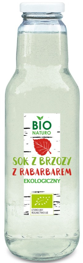 Sok z brzozy z rabarbarem  BIO 750ml