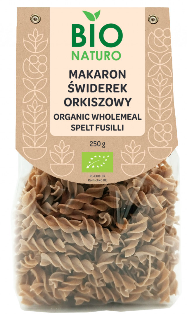 Makaron świderek orkiszowy BIO 250g