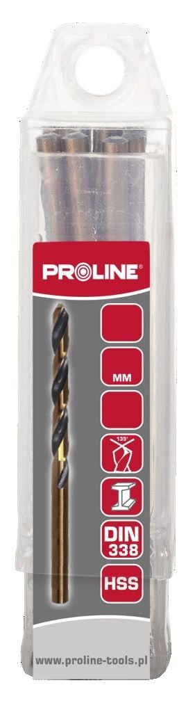 Wiertło do metalu HSS DIN338 szlifowane krawędzie 4.1mm sztuk 1 Proline