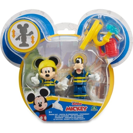 MICKEY&MINNIE Mickey, 2 figurki przegubowe 7,5 cm z akcesoriami, różne wzory, zabawka dla dzieci od 3 lat, Mcc04 MCC04