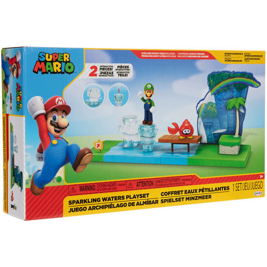 PLAYSET SPARKLING WATERS SUPER MARIO BROS 6CM